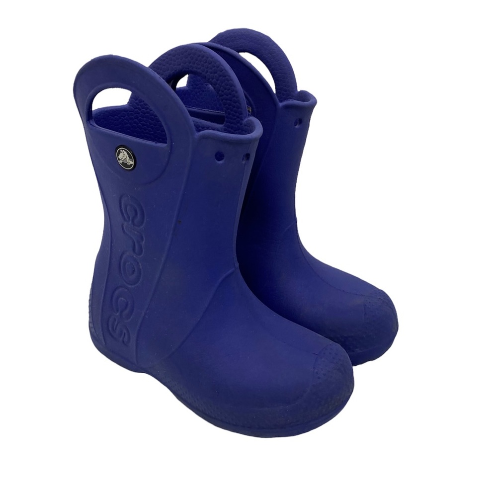 CROCS Blue Lightweight Rain Boots kids Toddler size C 11